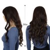 Alilang Long White Blonde Synthetic Wig with Bangs Natural Long Wavy Cosplay Wigs Daily Use - 3 of 4