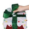 Slickblue Set of 3 Lighted Christmas Gift Boxes with 60 LED Lights, Indoor Outdoor Holiday Decoration - 4 of 4
