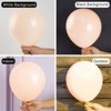 PartyWoo Balloons Pastel Orange Baby Pale Light Pink Peach 36 18 12 10 5 Inch 100 pcs - 3 of 4