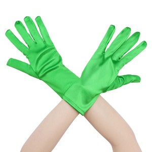 INSPIRE CHIC Women's Satin Lightweight Wrist Length Gloves - 1 of 4
