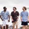 Mio Marino Mens Casual Button-Down Hawaiian Short Sleeve Shirt - 3 of 4