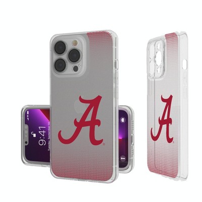 Alabama Crimson Tide Script A Linen Clear Phone Case Iphone 13