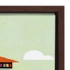 23" x 33" Sylvie Seattle Skyline Framed Canvas Wall Art by Amber Leaders Brown - Kate and Laurel - 3 of 4