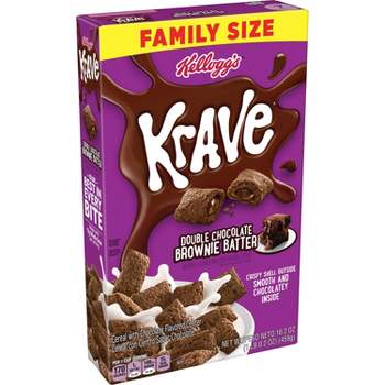 Krave Double Chocolate Brownie Batter Cereal - 16.2oz - Kellogg's