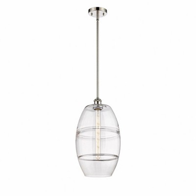 Vaz - 1 Light Stem Hung Mini Pendant In Industrial Style-18.5 Inches Tall and 10 Inches Wide