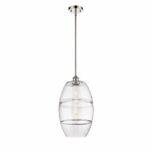 Vaz - 1 Light Stem Hung Mini Pendant In Industrial Style-18.5 Inches Tall and 10 Inches Wide - 1 of 1