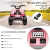 ATV for Kids, 6V Battery Powered Toddler 4 Wheeler w/Music, Light, 1.5mph Max Speed, Kids ATV 4 Wheeler 3+ Years - 2 of 4