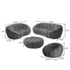 WJSHome Bubble Sofa Curved Couch Set, Breathable Mesh Fabric Bean Bag Sofa ( 1 Seater, 2 Seater, 3 Seater, Ottoman) - 2 of 4