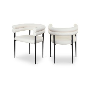 Meridian Furniture,Lavina Vegan Leather Dining Chair, Set of 2 - 1 of 4