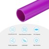 Unique Bargains Water Plumb DIY Crafts High Impact Rigid Round Pipes 8" Length ID 1.07" OD 1.26" Purple - 3 of 4