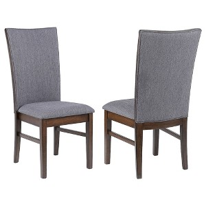 Coaster,Sherwood Upholstered Dining Side Chair Grey (Set of 2) - 1 of 4