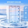 18L Beverage Cooler, 24-Can Mini Fridge with Quiet Compressor, LED Lighting, and Electronic Temperature Control for Home, Office, or Bar (40–61℉) - 3 of 4