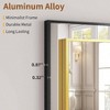 Mirror Full Length 21 inchx 57 inch Floor Mirror with Stand Aluminum Alloy Frame Black Standing Hanging or Leaning Against Wall - 3 of 4