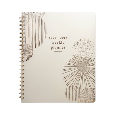 Photo 1 of 2022-23 Academic Planner 9.125x11.25 Weekly Spiral Frosted Bone - russell+hazel