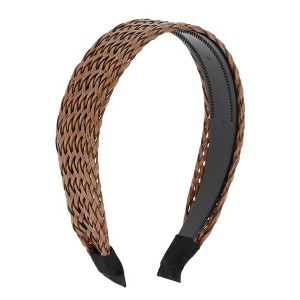 Unique Bargains Women's Retro Braided Headband 6.1"x4.72" 1 Pc - 1 of 4
