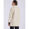 Allegra K Women's Peter Pan Collar Long Sleeve Double Breasted Classic Winter Outwear - 4 of 4