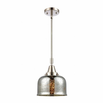 Bell - 1 Light Stem Hung Mini Pendant In Industrial Style-11.13 Inches Tall and 8 Inches Wide