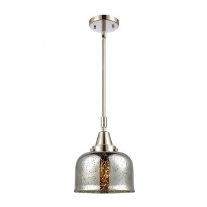 Bell - 1 Light Stem Hung Mini Pendant In Industrial Style-11.13 Inches Tall and 8 Inches Wide - 1 of 1