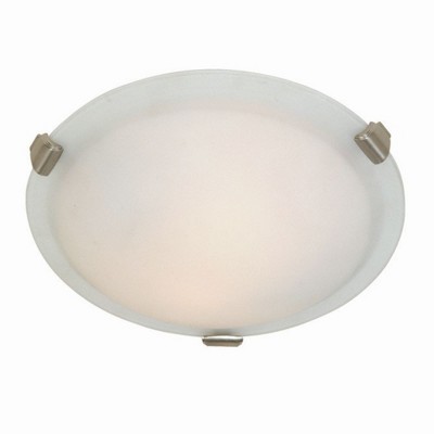 Artcraft Lighting Clip Flush 3 - Light Flush Mount in  Brushed Nickel