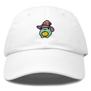 Dalix Sorcerer Frog Embroidered Cap Cotton Baseball Cute Cool Dad Hat Womens - 1 of 4