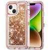 Entronix Case Compatible with iPhone 13 - Liquid Glitter Triple-Layer Heavy Duty Protection - 4 of 4