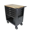 NicBex 4-Drawer Rolling Tool Chest Mobile Tool Cart with Wheels and Wood Top for Garage and Warehouse - 4 of 4