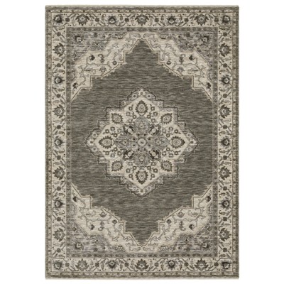Oriental Weavers Chamberlain CH05A Grey/ Beige Indoor Area Rug - 3'3" x 5'