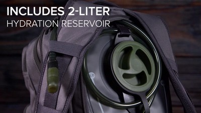 Fieldline Tactical Hydration Pack – 2-Liter Reservoir, 22L Storage, MOLLE Webbing – For Hiking, Hunting, Military Use - View #9