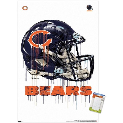 Trends International Nfl Chicago Bears - Drip Helmet 20 Unframed Wall  Poster Print White Mounts Bundle 22.375 X 34 : Target