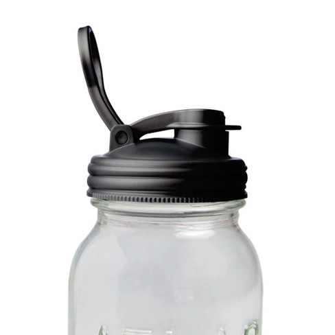 reCAP Mason Jar Pour Lid with Foldout Carry Loop, Regular Mouth with Leak-Proof Seal, USA Made - image 1 of 4