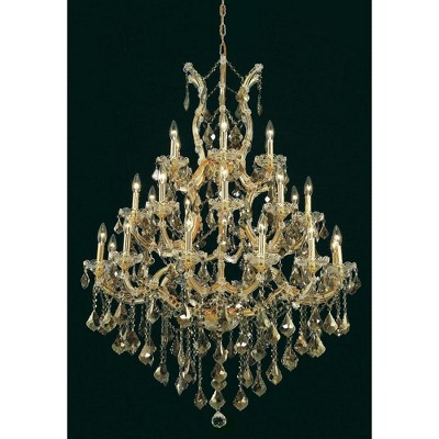 Elegant Lighting Maria Theresa 28 - Light Chandelier in  Gold