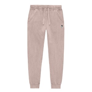 Dalix Astronaut Embroidery Washed Midweight Jogger Fleece Sweatpants Soft Lounge Pant Drawstring Waistband Pockets Mens - 1 of 4