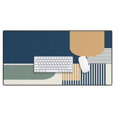 Sheila Wenzel-Ganny Cool Color Palette Pattern Desk Mat - Deny Designs