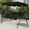 CAVINAS 3-Seat Porch Swing,Outdoor Patio Swing Chair with Removable Cushion and Adjustable Tilt Canopy,Outdoor Swing for Deck,Poolside,Garden - 2 of 4