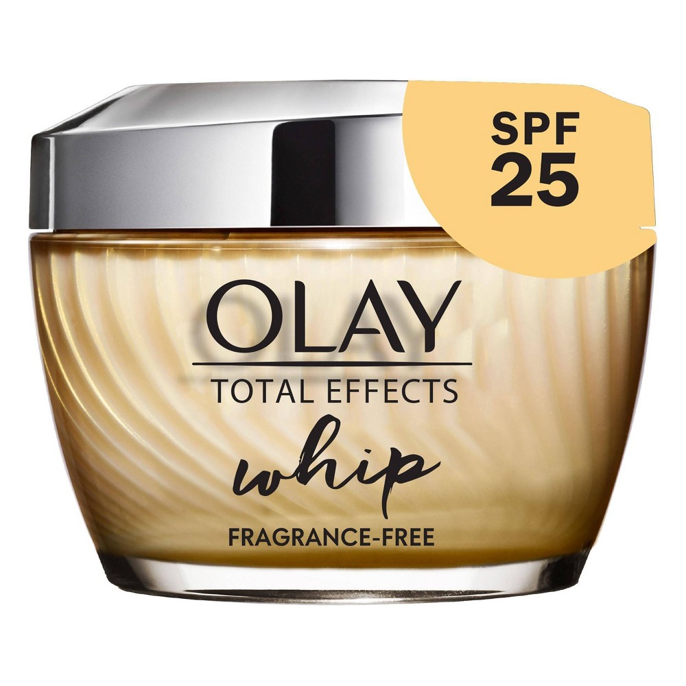 Olay Total Effects Whip Moisturizer, Fragrance-Free, SPF 25, 1.7 oz