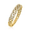 RS Pure by Ross-Simons 0.20 ct. t.w. Diamond Curb-Link Ring in 14kt Yellow Gold - 3 of 4