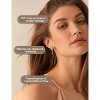 Small Gold Plated Hoop Earrings with Charm | Hypoallergenic Cartilage Earring Set - 2 of 4