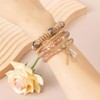 BRINJOY Bohemian Beaded Bracelet Set - Stackable Stretch Energy Bracelets with Healing Crystals and Charms - 3 of 4