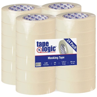 Tape Logic 2400 Masking Tape 5.6 Mil 1 1/2" x 60 yds. Natural 24/Case (T9362400)
