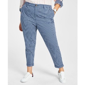 Tommy Hilfiger Womens Hampton Gingham Casual Chino Pants - 1 of 1
