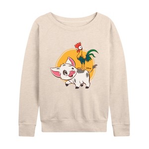 Women's - Disney - Pua And Hei Ehi Lightweight French Terry Slouchy - 1 of 4