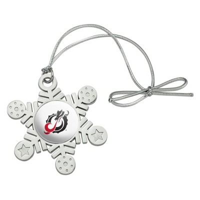 Minnesota State University Moorhead Primary Logo Metal Snowflake Christmas Tree Holiday Ornament