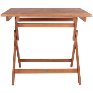 Kresler Folding Table - Indoor/Outdoor - PAT7058 - Natural - Safavieh - 1 of 4