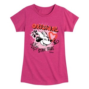 Girls' - Disney - Minnie Mouse Original Stay True Fitted Short Sleeve Graphic T-Shirt - 1 of 4