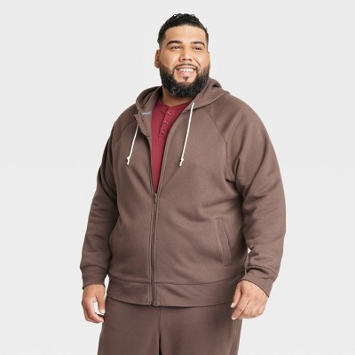 Men's Logo Full Zip Fleece Hoodie - Extended Size