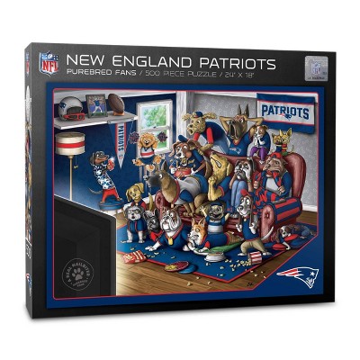 NFL New England Patriots Purebred Fans 'A Real Nailbiter' Puzzle - 500pc