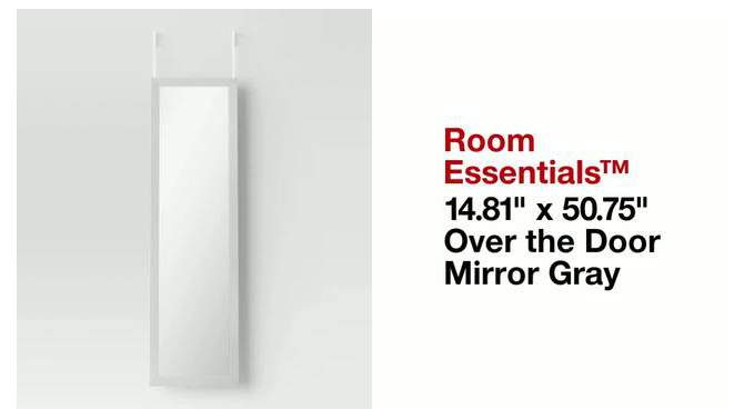 14.81" x 50.75" Over the Door Mirror - Room Essentials™, 6 of 9, play video