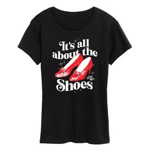 Women's - The Wizard of Oz - All About The Shoes-Women's Short Sleeve Graphic T-Shirt Short Sleeve Graphic T-Shirt - 1 of 4