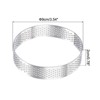 Unique Bargains Heat-Resistant Perforated Stainless Steel Cake Rings for Baking - 2 of 4