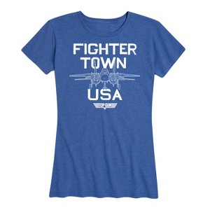 Women's - Top Gun - Property of Fighter Town Short Sleeve Graphic T-Shirt - 1 of 4